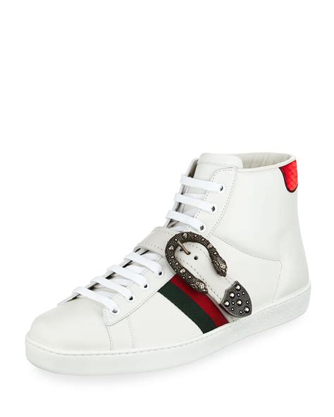 gucci ace high top sneakers with dionysus buckle|gucci ace shoes customer service.